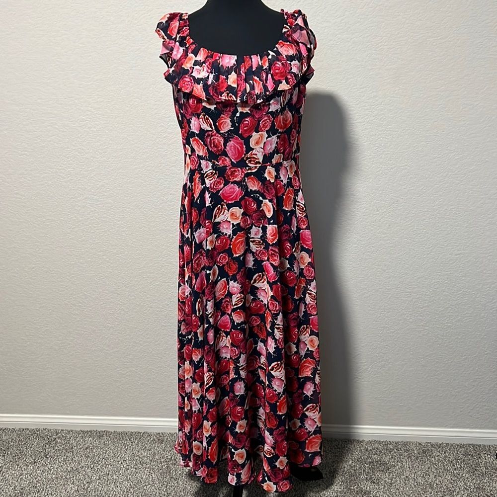 Betsy’s Johnson Floral Sleeveless Dress